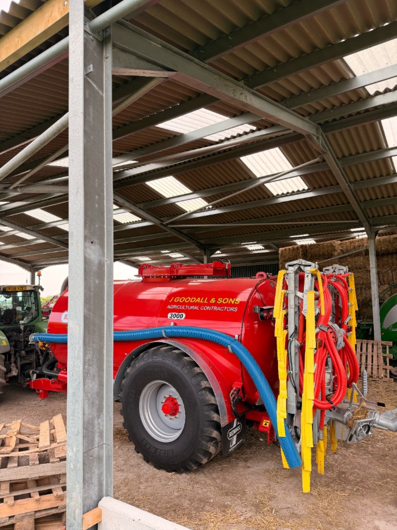 J Goodall & Sons agricultural tanker with vinyl livery