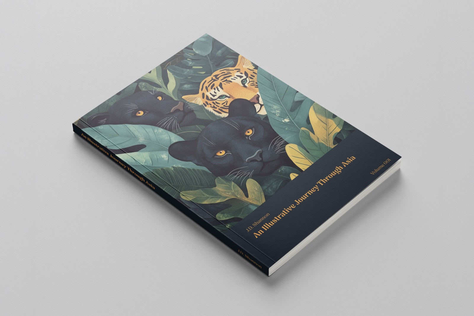 Perfect-bound printed brochure