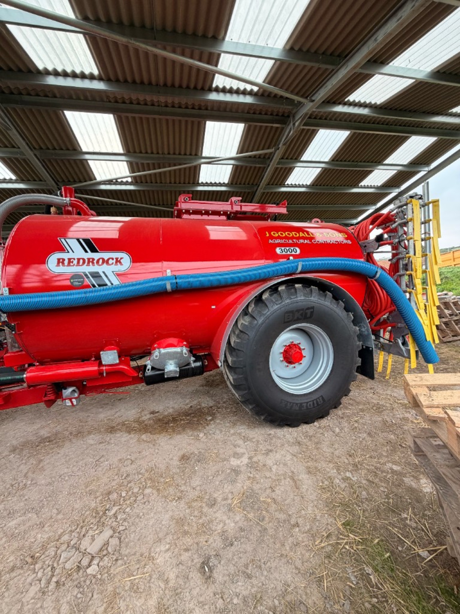Redrock tanker with J Goodall & Sons branding